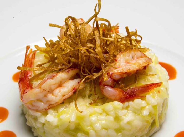 rice with shrimps and vegetables